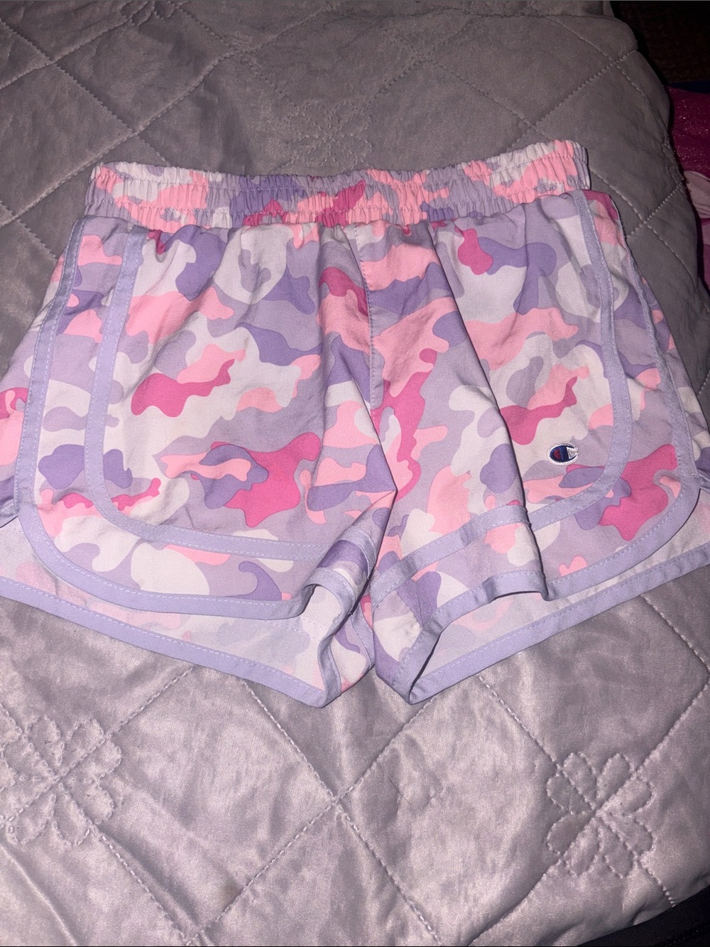 Girls Sz M Champion Camo Athletic Shorts